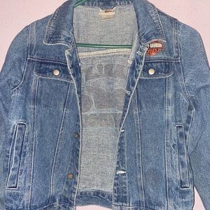 Authentic Harley Davidson Jean Jacket